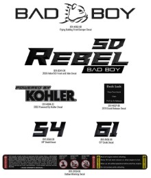2026 BAD BOY REBEL SD DECALS