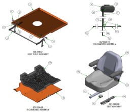 2026 BAD BOY REBEL SD FLOORBOARD & SEAT SUBASSEMBLIES