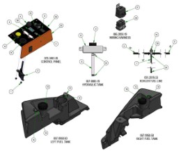 2026 BAD BOY REBEL SD TANKS & BATTERY SUBASSEMBLIES