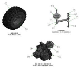 2026 BAD BOY REBEL SD TRANSAXLE SUBASSEMBLIES