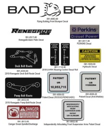 2026 BAD BOY RENEGADE DIESEL DECALS (CONT)