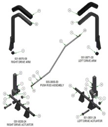 2026 BAD BOY RENEGADE DIESEL DRIVE ARM SUBASSEMBLIES