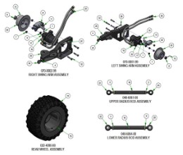 2026 BAD BOY RENEGADE DIESEL REAR SUSPENSION SUBASSEMBLIES