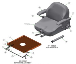 2026 BAD BOY RENEGADE DIESEL SEAT SUBASSEMBLIES