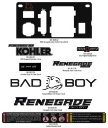 2026 BAD BOY RENEGADE GAS DECALS