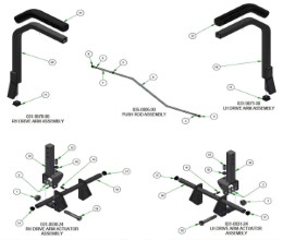 2026 BAD BOY RENEGADE GAS DRIVE ARMS SUBASSEMBLIES