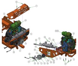 2026 BAD BOY RENEGADE GAS ENGINE MOUNTING