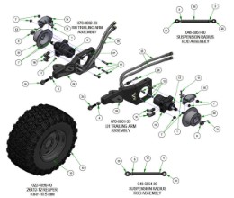 2026 BAD BOY RENEGADE GAS REAR SUSPENSION SUBASSEMBLIES