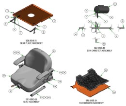 2026 BAD BOY ROGUE COVERS & SEAT SUBASSEMBLIES