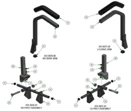 2026 BAD BOY ROGUE DRIVE ARMS SUBASSEMBLIES