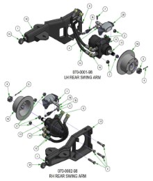 2026 BAD BOY ROGUE REAR SWING ARMS