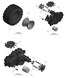 2026 BAD BOY ZT AVENGER TRANSAXLE SUBASSEMBLIES
