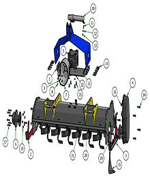 2021 Bad Boy Rotary 4'/5'/6' Tiller 1