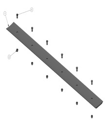 2026 Bad Boy 6' Snow Pusher Metal Blade Kit (338-0045-01)