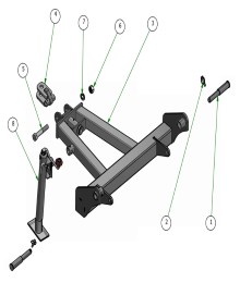 2026 Bad Boy HD Cutter 10' Hitch Assembly