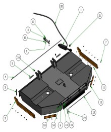 2026 Bad Boy HD Cutter 10' Main Assembly
