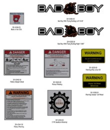 2026 Bad Boy HD Cutter 7' Decals