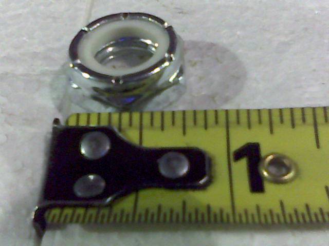 018-4010-00 - Bad Boy Mowers 1/2-13 Insert Jam Locknut Zinc Orange