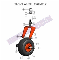 07AOSFW Bad Boy Mowers Part - 2007 AOS FRONT WHEEL ASSEMBLEY