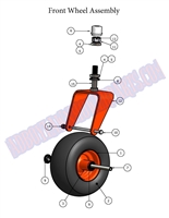 07PUPFW Bad Boy Mowers Part - 2007 PUP FRONT WHEEL ASSEMBLY