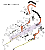 15OUTXPDRARM Bad Boy Mowers Part 2015 OUTLAW XP DRIVE ARMS