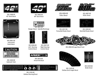 17COMOUTDECALS Bad Boy Mowers Part 2017 COMPACT OUTLAW DECALS