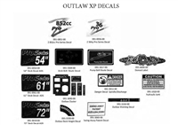 2012OLXPDECAL Bad Boy Mowers Part 2012 OUTLAW XP DECALS