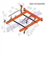 2014 MZ MAGNUM DECK LIFT ASSEMBLY or Bad Boy Parts number 2014MZMGDK