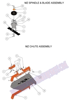 2014MZSPNDB Bad Boy Mowers Part 2014 MZ  SPINDLE & BLADE ASSEMBLY