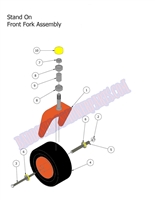 2014SOFFASSY Bad Boy Mowers Part 2014 STAND-ON FRONT FORK ASSEMBLY